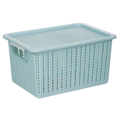 Rổ đan mây đựng đồ có nắp đậy đa năng 3 size, đựng quần áo 3415N Nhựa Việt Nhật Shop