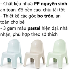 Ghế tựa trẻ em mẫu lưng tròn nhật 1952 Nhựa Việt Nhật Premium