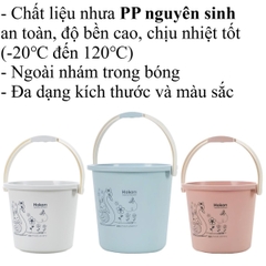 Xô nhựa cao cấp Hokori 6L 11L đa năng, có quai xách 5211 Nhựa Việt Nhật shop
