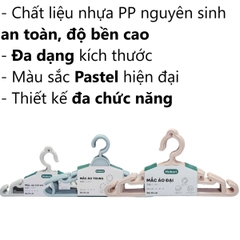 Mắc áo trẻ em cao cấp Hokori 2830 Nhựa Việt Nhật Shop