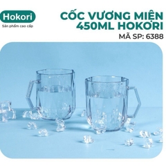 Cốc nhựa trong suốt có quai cầm cao cấp Hokori C6388 Nhựa Việt Nhật Shop