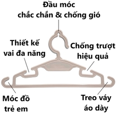 Mắc áo trẻ em cao cấp Hokori 2830 Nhựa Việt Nhật Shop