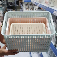 Rổ đan mây đựng đồ đa năng 3 size đựng quần áo, đồ dùng 3415 Nhựa Việt Nhật shop
