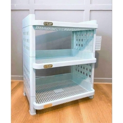Kệ đựng bát đĩa chữ nhật 2 tầng tiện dụng, kệ nhật 2T K5528-2 Nhựa Việt Nhật Shop
