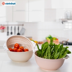 Rổ nhựa hai lớp, rổ nhựa đa năng, rổ tai 2 lớp RT-3391 Việt Nhật Shop