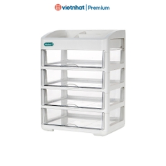 Tủ mỹ phẩm để bàn có ngăn 2T 3T 4T Hokori 3636 Nhựa Việt Nhật Shop