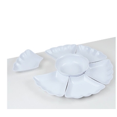 Bộ bát đĩa hoa mặt trời bé, bộ bát đĩa 7 món đa năng B6811 Nhựa Việt Nhật Shop