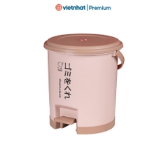 Thùng rác tròn có chân đạp 10L cao cấp Hokori B8066 Nhựa Việt Nhật Shop
