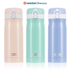 Bình giữ nhiệt inox mini 350ml cao cấp Hokori B0121 Nhựa Việt Nhật Shop