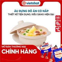 Âu đựng cơm canh có nắp tiện dụng Nhựa Việt Nhật A6419 Nhựa Việt Nhật Premium