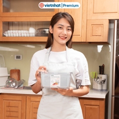 Hộp đựng thực phẩm 2 lớp đựng tủ lạnh Hokori B6588/89 Nhựa Việt Nhật Shop