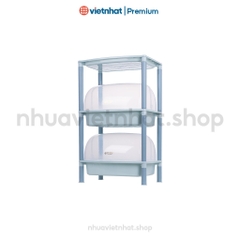 Kệ chén bát có nắp đậy kín, kệ nắp đa năng Việt Nhật K5552 Nhựa Việt Nhật shop