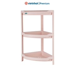 Kệ góc, kệ tam giác để đồ tiện lợi Hokori 2 tầng, 3 tầng 5555 Nhựa Việt Nhật Shop