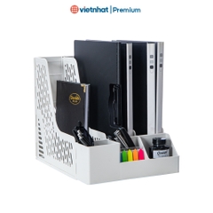Khay đựng tài liệu 3 ngăn văn phòng để bàn đa năng, tiện lợi K5680 Nhựa Việt Nhật shop
