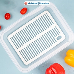 Hộp thực phẩm, hộp đựng thực phẩm có lưới lọc 4800ml/7000ml 6568/ 6569 HL Nhựa Việt Nhật Shop