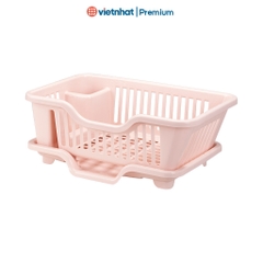 Rổ úp bát có khay thoát nước, khay nhựa úp bát đa năng chính hãng R3535 Nhựa Việt Nhật shop