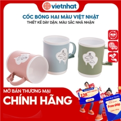 Cốc nhựa, cốc uống nước, cốc bóng hai màu C6264 Nhựa Việt Nhật Shop