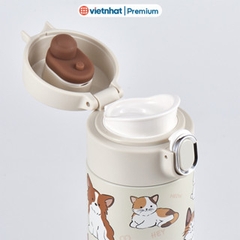 Bình giữ nhiệt inox cao cấp 460ml Hokori B0124 Nhựa Việt Nhật Shop