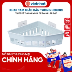Khay đựng đồ dán tường, khay dán tường góc tam giác Hokori K5610 Nhựa Việt Nhật Shop