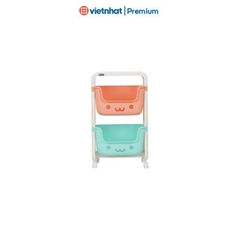 Kệ gấu đựng đồ cho bé 2 tầng, 3 tầng, 4 tầng có bánh xe Hokori K5576 Nhựa Việt Nhật Shop