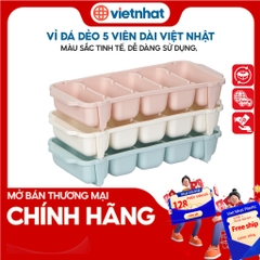Khay đá, vỉ đá, vỉ đá 5 viên không mùi, kháng khuẩn 6928 Nhựa Việt Nhật Shop