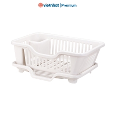 Rổ úp bát có khay thoát nước, khay nhựa úp bát đa năng chính hãng R3535 Nhựa Việt Nhật shop