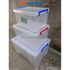 Thùng nhựa chữ Nhật 25L 35L 65L 100L bền bỉ Chống Bụi 5370/71/72/73 Nhựa Việt Nhật Shop