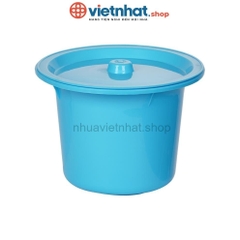 Bô vệ sinh trong nhà cho người già, bà bầu có nắp đậy B5403 Nhựa Việt Nhật Shop