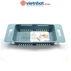Khay, rổ gác bồn rửa chén bát K5613 thông minh gấp gọn,  Nhựa Việt Nhật Shop