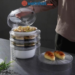 Lồng bàn 5 tầng giữ nhiệt thức ăn, chống bụi, chống côn trùng thiết kế hiện đại bền đẹp LS2676 Nhựa Việt Nhật Shop