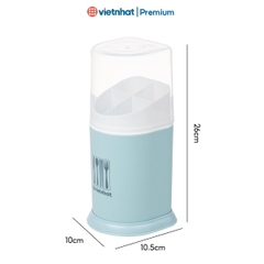 Hộp Đũa, Ống đựng đũa có nắp sạch sẽ, Nhà Bếp  4 ngăn Nhật O2719 Nhựa Việt Nhật Shop