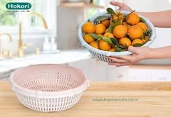 Rổ tròn đốt trúc 3T8, rổ nhựa Hokori rửa rau củ hoa quả tiện dụng R3528 Nhựa Việt Nhật Shop