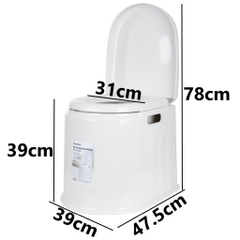 Bệ vệ sinh di động cho người già, trẻ em Việt Nhật 5459 Nhựa việt Nhật Premium