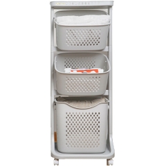 Kệ Nhà Bếp đựng đồ đa năng 3 tầng có bánh xe tiện lợi 5567-3 Nhựa Việt Nhật Shop