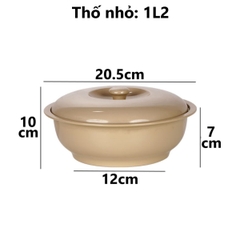 Âu phíp đựng cơm, canh có nắp, âu cơm giữ nhiệt, âu trong 6435-2 Nhựa Việt Nhật Shop