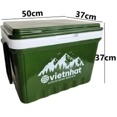 Thùng đựng đá, Phích vuông giữ nhiệt 38L tiện lợi Việt Nhật 3978 Nhựa Việt Nhật Premium