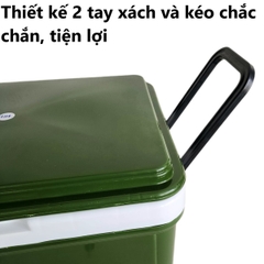 Thùng đựng đá, Phích vuông giữ nhiệt 38L tiện lợi Việt Nhật 3978 Nhựa Việt Nhật Premium