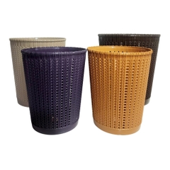 Giỏ nhựa đan mây đựng đồ Việt Nhật, thùng rác văn phòng kiểu dáng hiện đại S5155/5156/5157 Nhựa Việt Nhật Premium