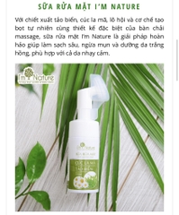 Sữa rửa mặt cúc la mã - đầu cọ 100ml - I’m Nature