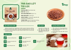 Trà gao lứt túi lọc 450gr 30 gói