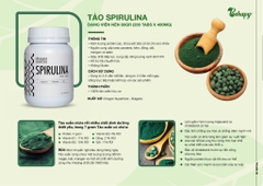 Viên tảo Spirulina Hữu cơ 80gr - 200v - Dragon