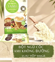 Bột ngũ cốc không đường 900gr - TAMI Food