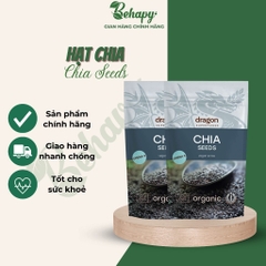 Hạt chia đen hữu cơ 200gr - Dragon