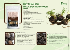 Bột nhân sâm Maca đen Peru Hữu cơ 200gr - Dragon