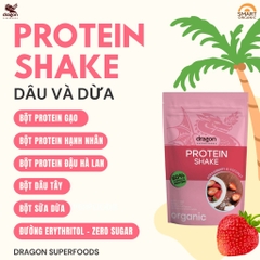 Protein shake dâu và dừa 450gr - Dragon