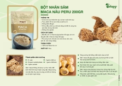 Bột nhân sâm Maca nâu hữu cơ 200gr - Dragon