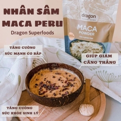 Bột nhân sâm Maca nâu hữu cơ 200gr - Dragon