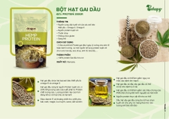 Bột gai dầu Hữu cơ 48% protein 200gr - Dragon