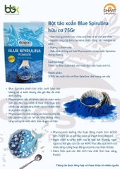 Bột tảo Blue Spirulina hữu cơ 75gr - Dragon