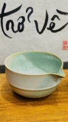 Combo Bát Chawan và Đế đỡ chổi chasen matcha